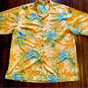 Tommy Bahama XL 100% Silk Tropical men’s short sleeve